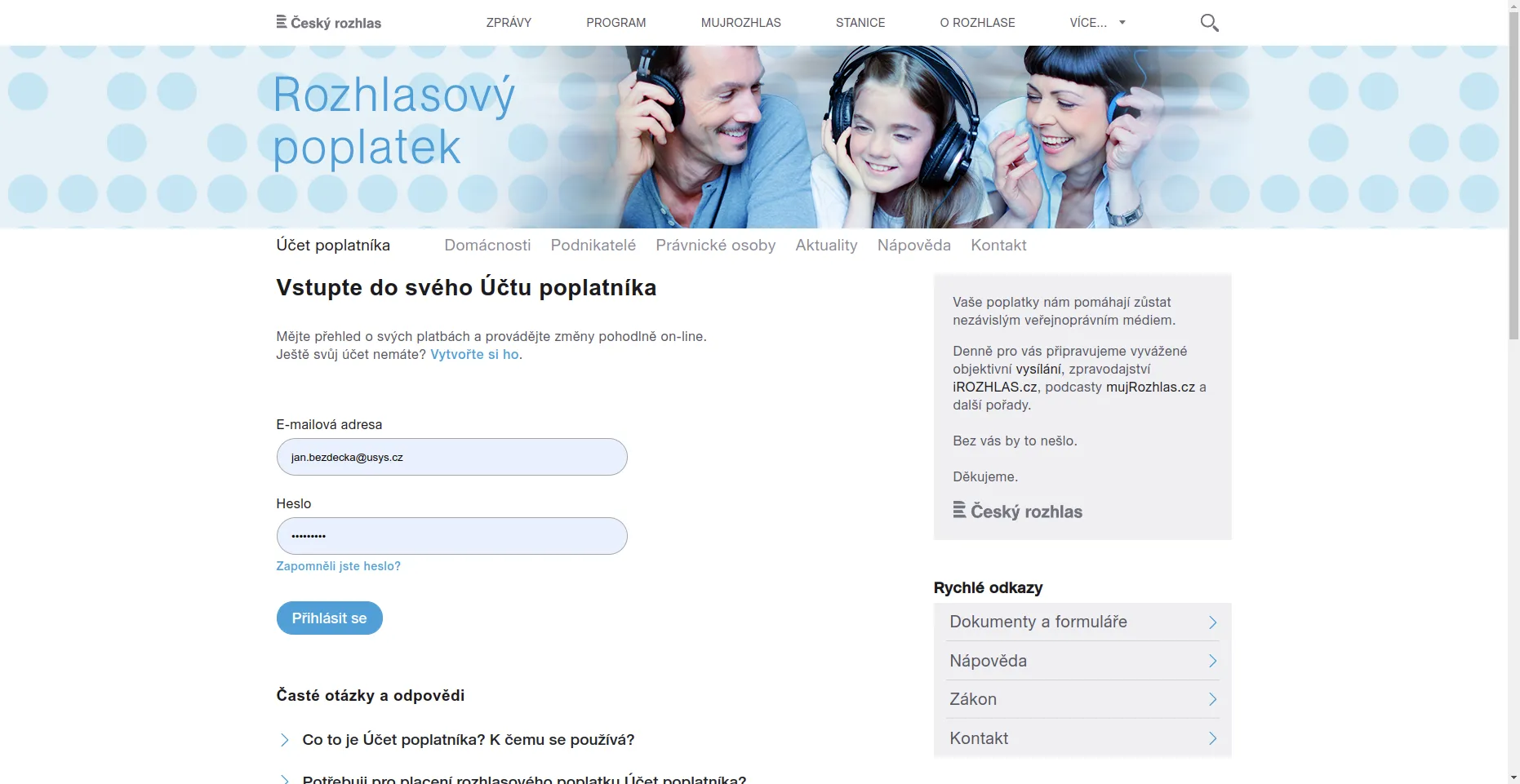 Poplatky ČRo